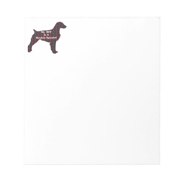 Bloc-note Boykin Spaniel BFF (Devant)
