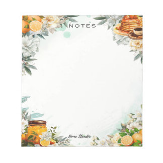 Bloc-note Breakfast in Bed Blank Notepad