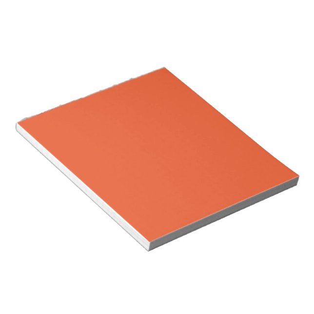 Bloc-note Bright Orange Minimalist Solid Background (Incliné)