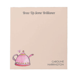 Bloc-note Brillance brillante Inspiration Brown Thé Lover