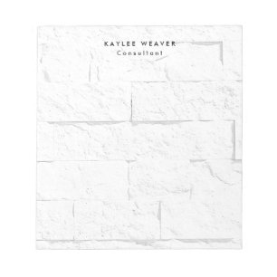 Bloc-note Briques murales minimalistes sophistiquées Profess