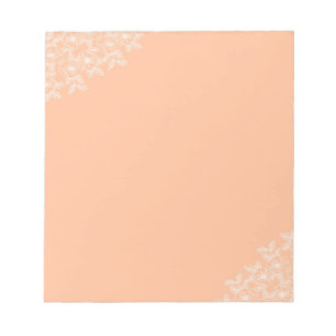 Bloc-note Broche Fuzz Flower Bordure personnalisable et élég