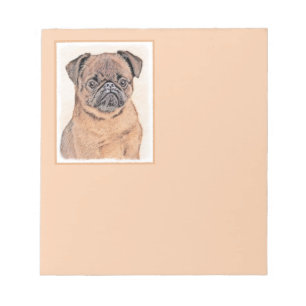 Bloc-note Bruxelles Griffon Smooth Painting Original Chien A