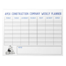 Builder Weekly Planner avec titre pour personnalis