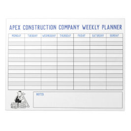 Bloc-note Builder Weekly Planner avec titre pour personnalis