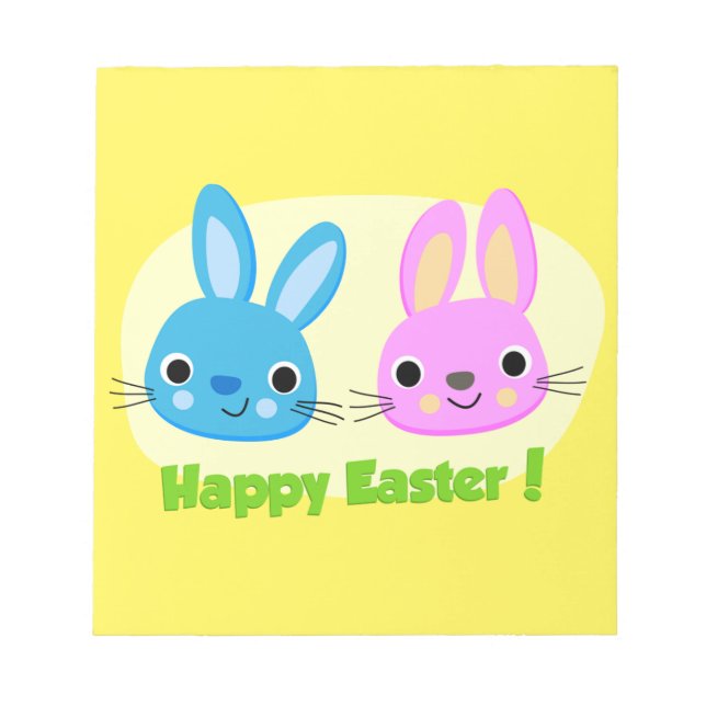 BLOC-NOTE BUNNIES "HAPPY EASTER" (Devant)