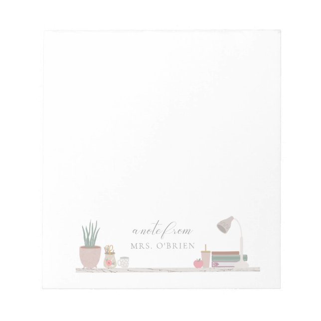 Bloc-note Bureau de l'enseignant (Devant)