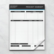 Business Project Budget Template Sheets Notepad
