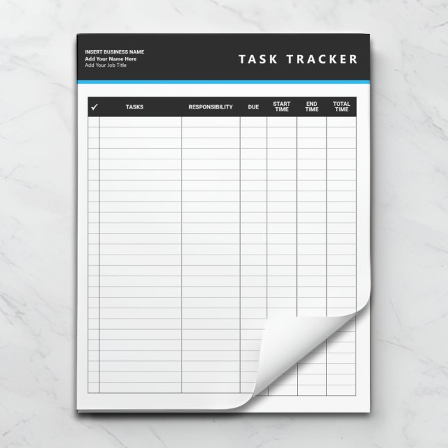 Bloc-note Business Project Management Task Tracker Notepad (Créateur téléchargé)