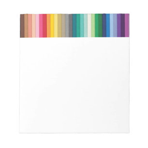 BLOC-NOTE BYB2 SOLID STRIPES PAPIER ARRIÈRE - PLANS COLORÉ