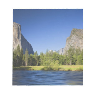 Bloc-note CA, Parc national de Yosemite, vue de la vallée av