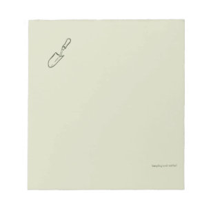Bloc-note Cadeau de lecteur de jardin botanique minimaliste
