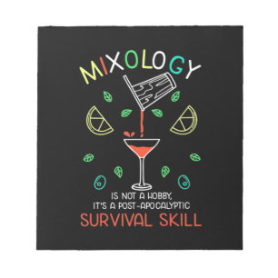 Bloc-note Cadeau de Noël Bartender Mixologue