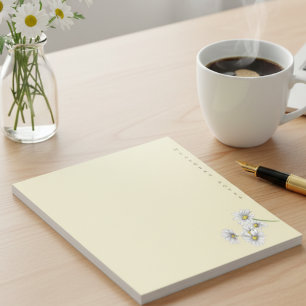 Bloc-note Cadeau de Noël Fleur de Daisy Aquarelle Boho