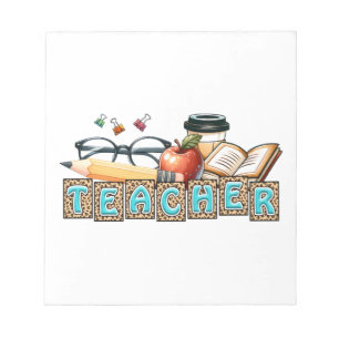 Bloc-note Cadeau pour Enseignant Crayon Enseignant