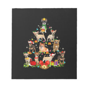 Bloc-note Cadeaux Amoureux de les chiens Chihuahua Arbre Lum