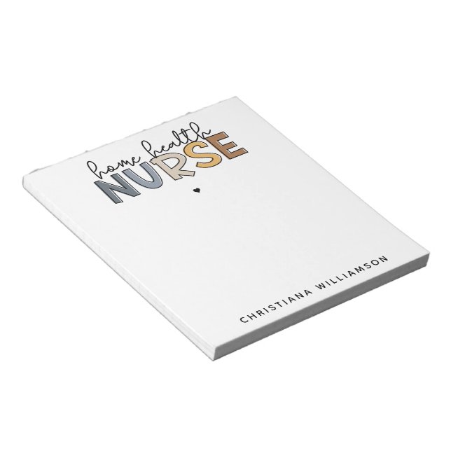 Bloc-note Cadeaux d'appréciation des infirmières et infirmie (Incliné)