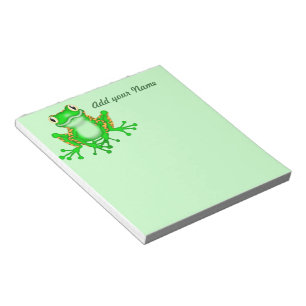 Bloc-note Cadeaux de conception de grenouille pour collecteu