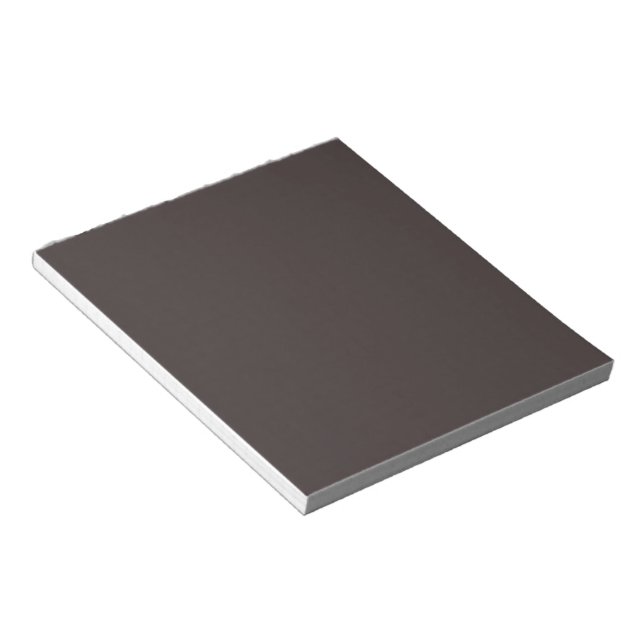 Bloc-note Café noir (couleur solide) (Incliné)