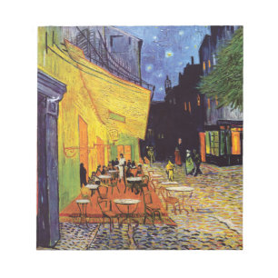 Bloc-note Café Terrasse à la nuit par Vincent Van Gogh