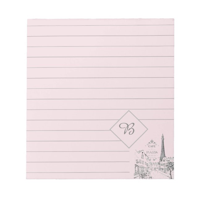 Bloc-note Cahier de café de Paris (Devant)