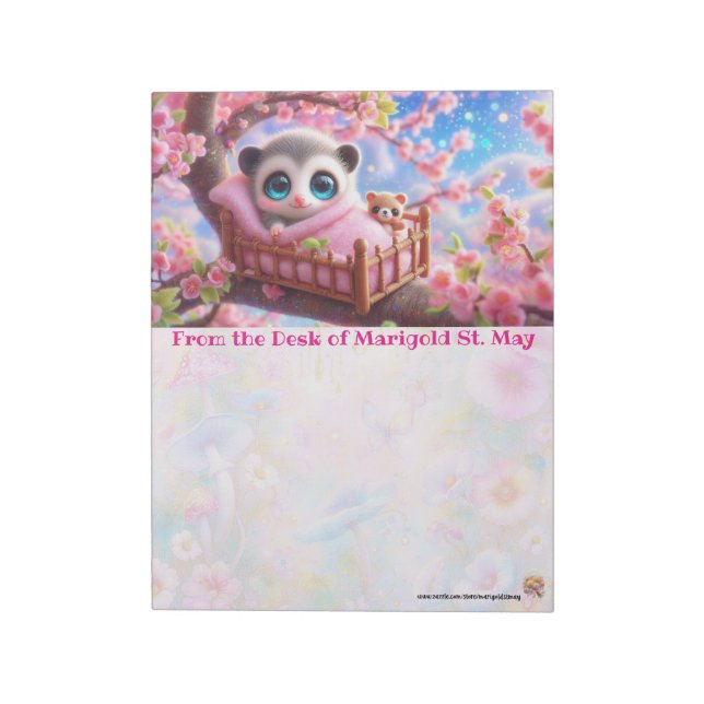 Bloc-note Cahier de notes bébé opossum (Tourné)