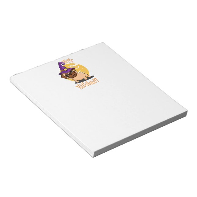 Bloc-note Cahier de notes Puggy Halloween (Incliné)
