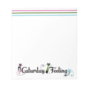 Bloc-note Cahier de sentiments du Caturday