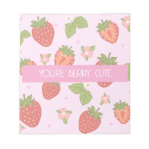 Cahier Rose Fraise Mignon