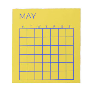 Bloc-note Calendrier de mai de la Marine Lime