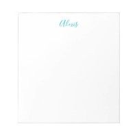Calligraphie de nom Script Plain Simple Blanc Bleu