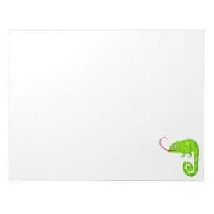 Bloc-note Caméléon mignon vert