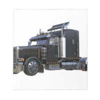 Camion semi-remorque tracteur noir