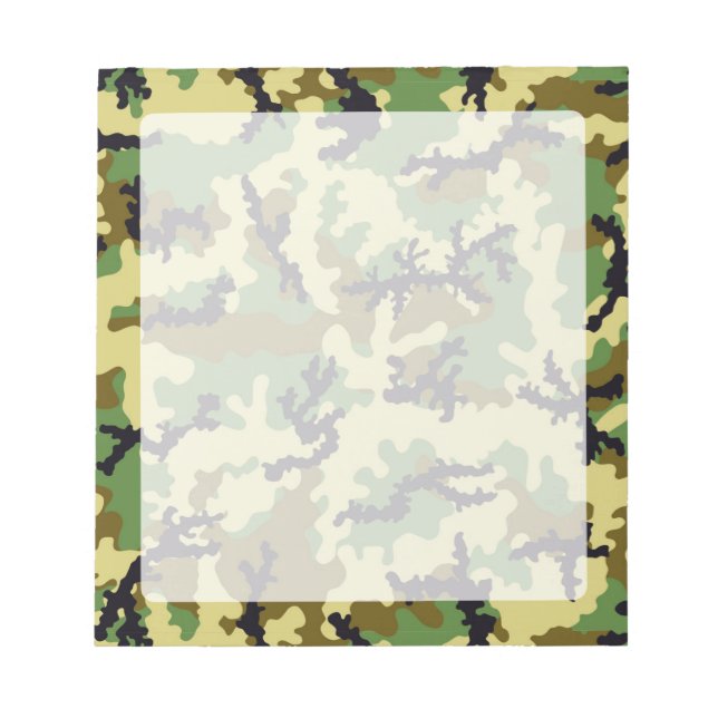 Bloc-note Camouflage des bois (Devant)