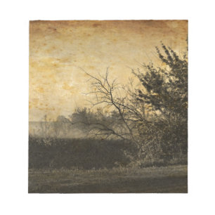 Bloc-note Campagne primitive Fog de campagne en plein air Ar