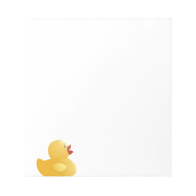 Bloc-note Canard en caoutchouc jaune (Devant)