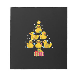 Bloc-note Canard en caoutchouc Noël Arbre canard canard Noël