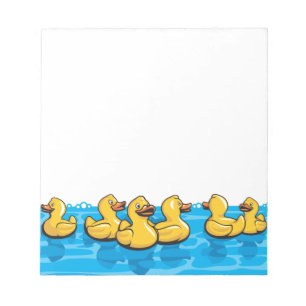 Bloc-note Canards en caoutchouc dans le bain