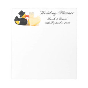 Bloc-note Canards mariages 2 ... Notes wedding planners