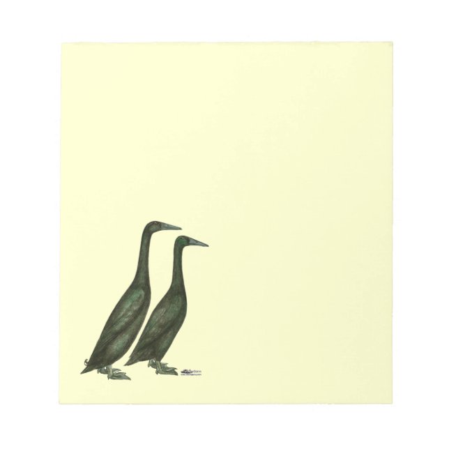 Bloc-note Canards noirs (Devant)