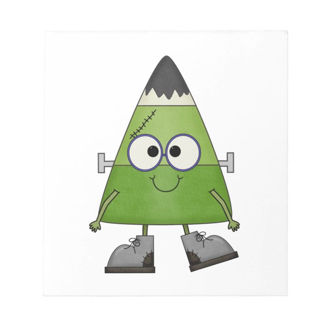 Bloc-note Candy Corn Frankenstein Halloween (Devant)