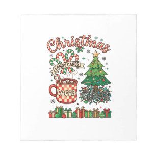 Bloc-note Canne à sucre de Noël Canne de Noël Cacao Chaos Ar