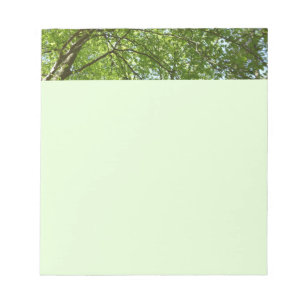 Bloc-note Canopée du printemps Feuille Green Nature Scene
