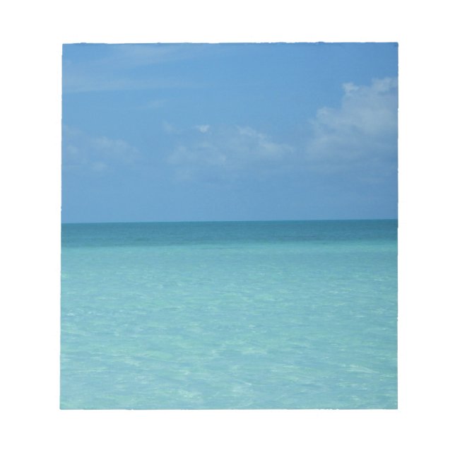 Bloc-note Caraïbes Horizon Tropical Turquoise Bleu (Devant)
