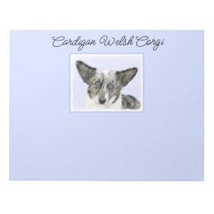 Bloc-note Cardigan Welsh Corgi Peinture - Art Chien original