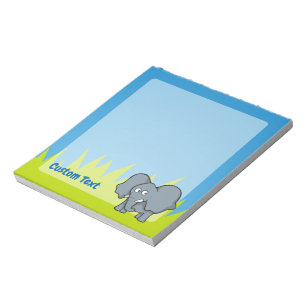 Bloc-note Caricature d'éléphant gris