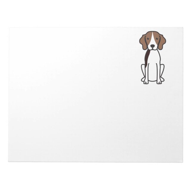 Bloc-note Caricature pour chien de canon de randonneur (Devant)