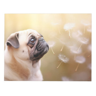 Bloc-note Carlin chien animal animal animal animal paisible
