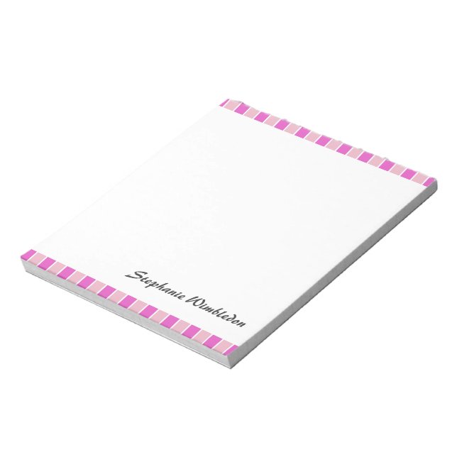 Bloc-note Carré rose (Tourné)