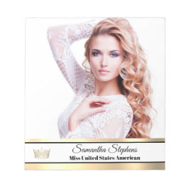 Bloc-note Carte Autographe Gold Shine